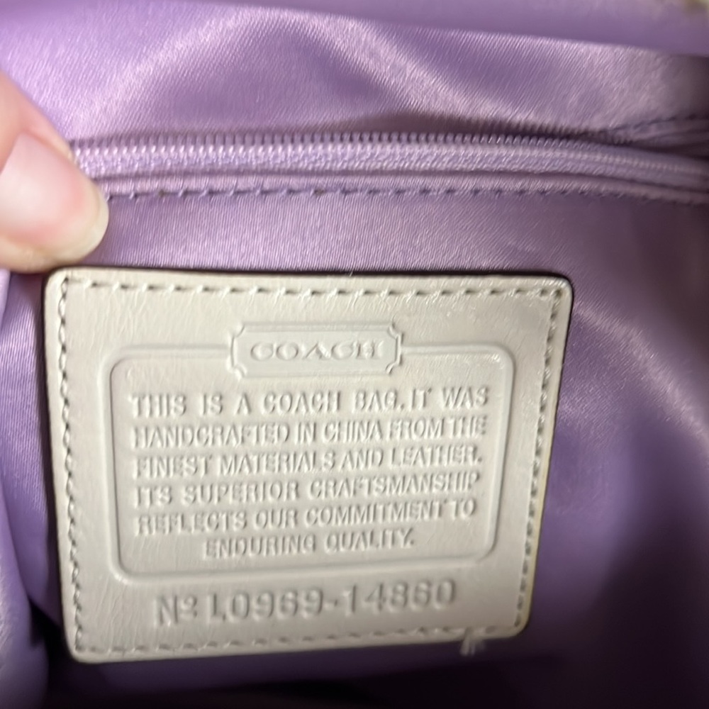 COACH KRISTIN SEQUIN OP ART SHOULDER BAG #14860 - Picture 5 of 7